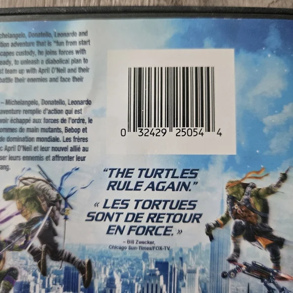 Paramount Teenage Mutant Ninja Turtles Out of the Shadows 2016 Adventure DVD - Picture 2 of 5